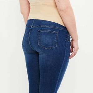 PLUS SIZE INDIGO BLUE SECRET FIT BELLY SKINNY LEG